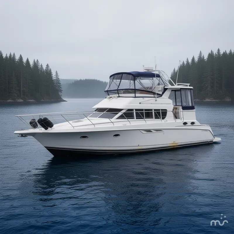 Slide: The Image of Silverton 442 Cockpit Motor Yacht 1996 - 2