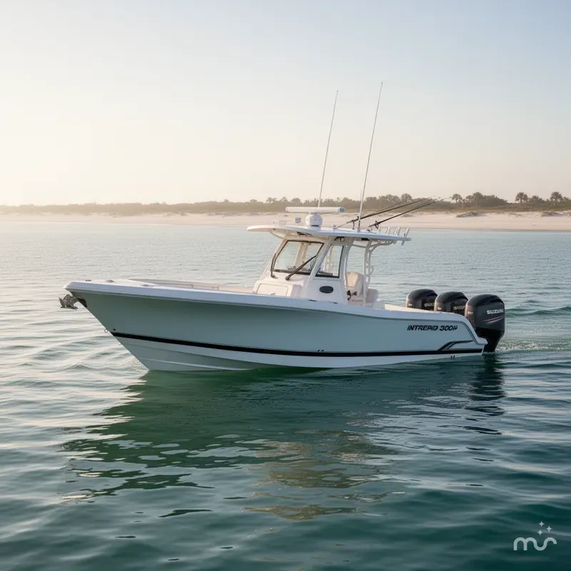 Slide: The Image of Intrepid 327 Center Console 2025 Suzuki 300hp 2018 - 2