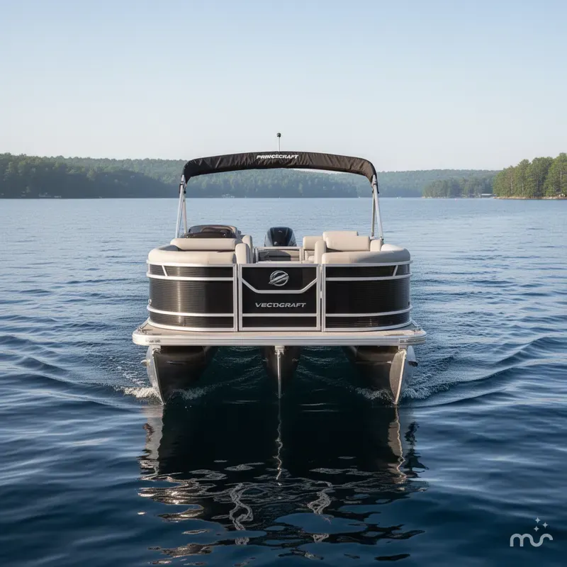 Slide: The Image of Princecraft Vectra 21 RL Lounge Swingback Pontoon & Mercury 4- 2025 - 1