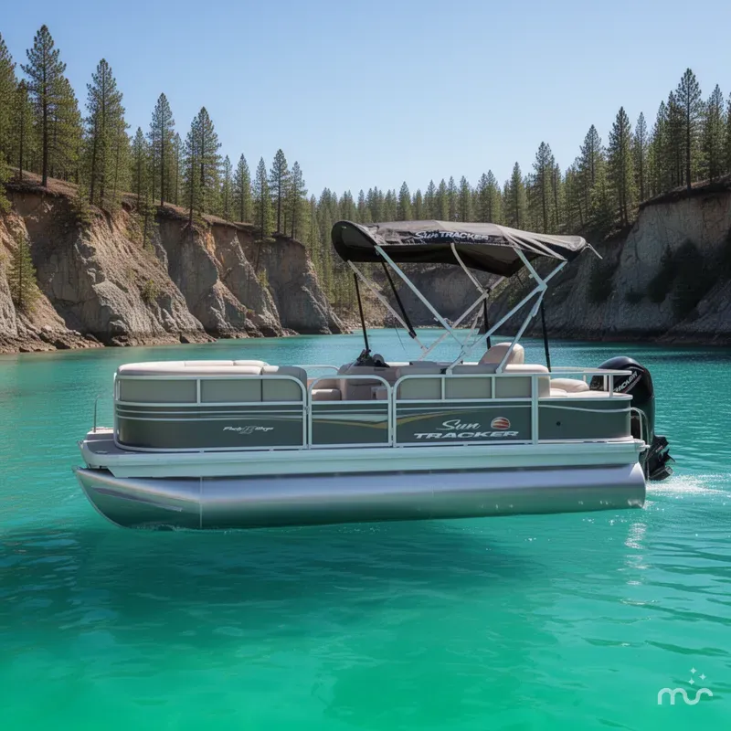The Image of Sun Tracker Party Barge 18 DLX 2025 - 0