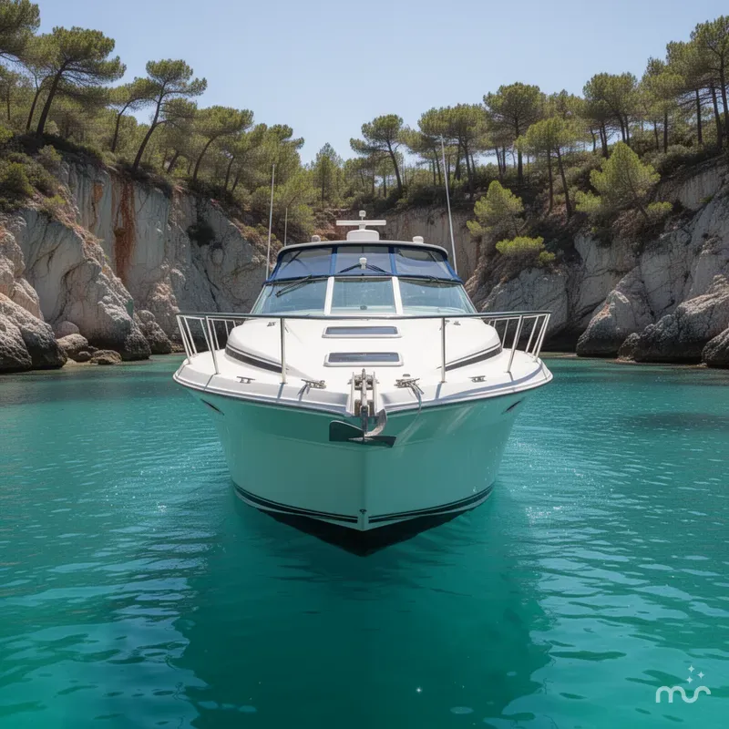 Slide: The Image of Sea Ray 350 Express Cruiser 1991 - 1