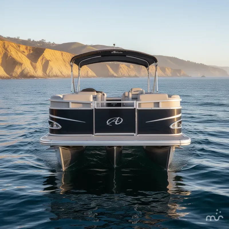 Slide: The Image of Avalon Venture Quad Lounger 18' w/ 60HP Mercury! 2022 - 2
