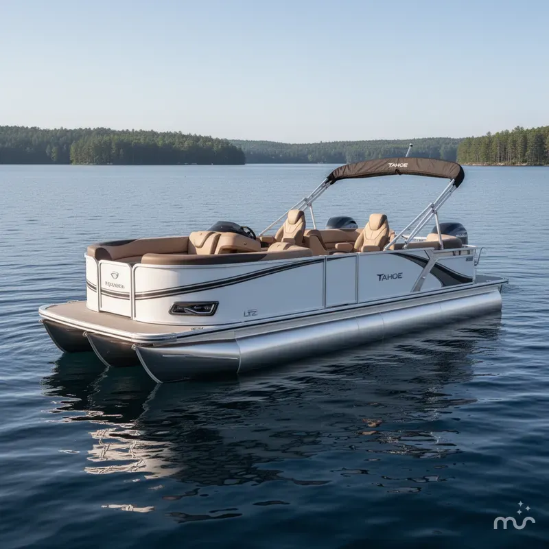 Slide: The Image of Tahoe LTZ 2385 Quad Lounge Tritoon & Honda 4-Stroke EFI 2025 - 0