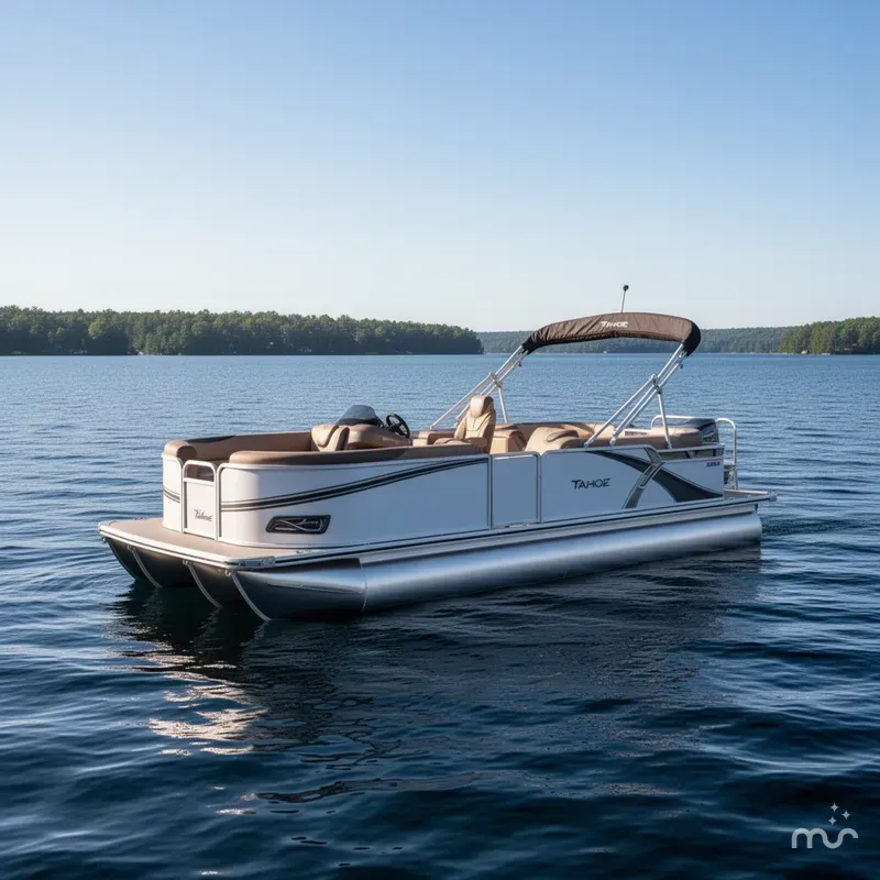 Slide: The Image of Tahoe LTZ 2385 Quad Lounge Tritoon & Honda 4-Stroke EFI 2025 - 1
