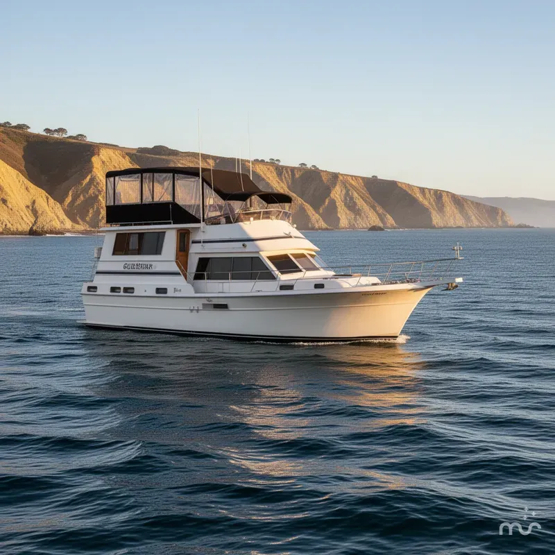 Slide: The Image of Gulfstar 49 Motor Yacht 1985 - 2
