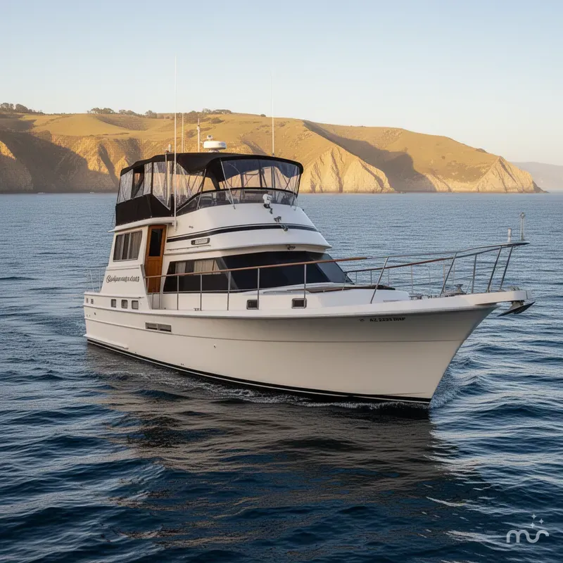 Slide: The Image of Gulfstar 49 Motor Yacht 1985 - 3