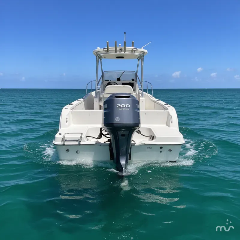 Slide: The Image of Aquasport 225 Explorer w Yamaha 200 FOUR STROKE ONLY 380 HOURS 2004 - 2