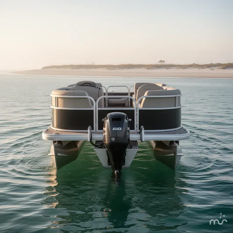 Slide: The Image of Sun Tracker Party Barge 16 DLX 2025 - 1