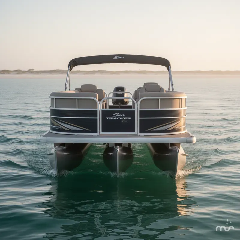 Slide: The Image of Sun Tracker Party Barge 16 DLX 2025 - 2