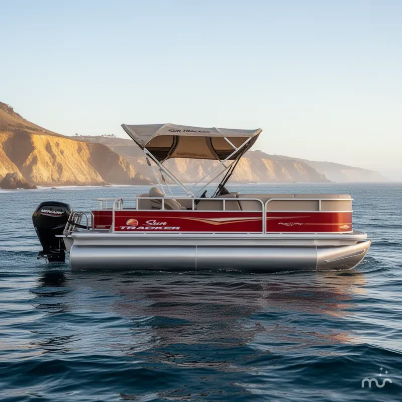Slide: The Image of Sun Tracker Party Barge 18 DLX 2023 - 0