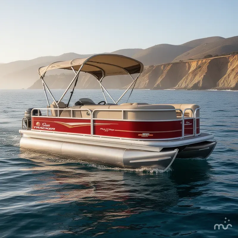 Slide: The Image of Sun Tracker Party Barge 18 DLX 2023 - 1