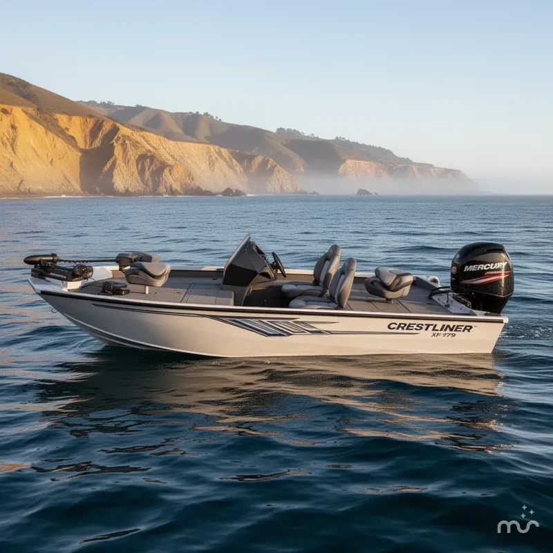 Slide: The Image of Crestliner XF 179 W/ 60HP Mercury! 2025 - 0