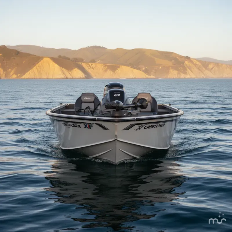 Slide: The Image of Crestliner XF 179 W/ 60HP Mercury! 2025 - 1