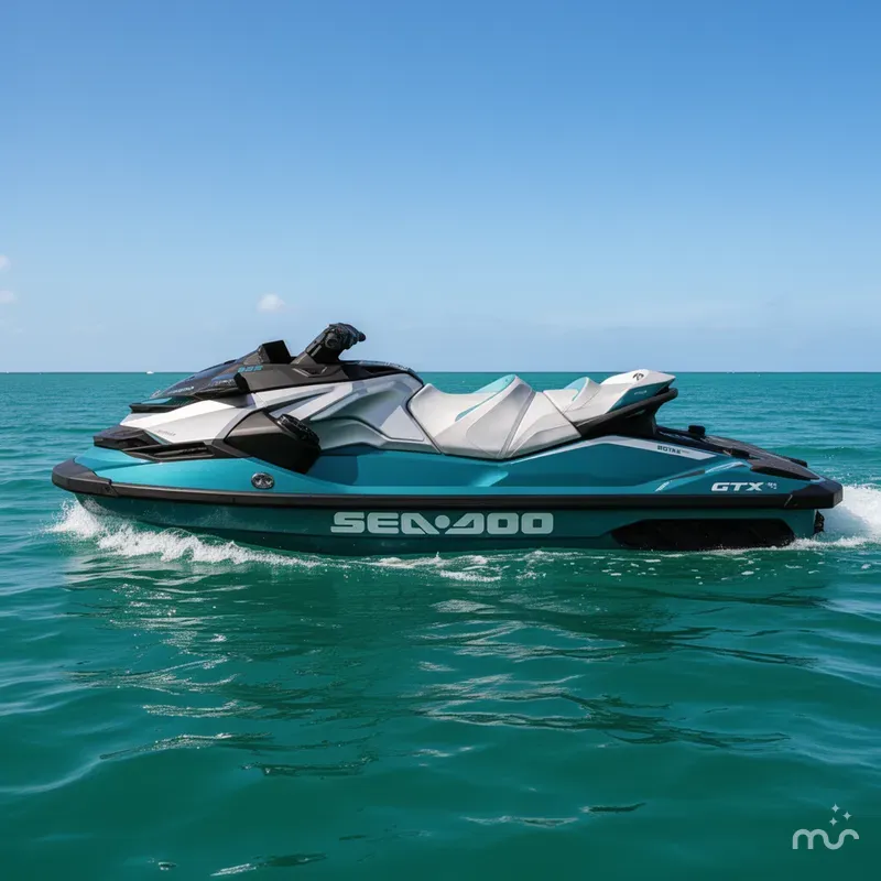 Slide: The Image of Sea-Doo GTX™ Limited 325 Teal Metallic 2025 - 2
