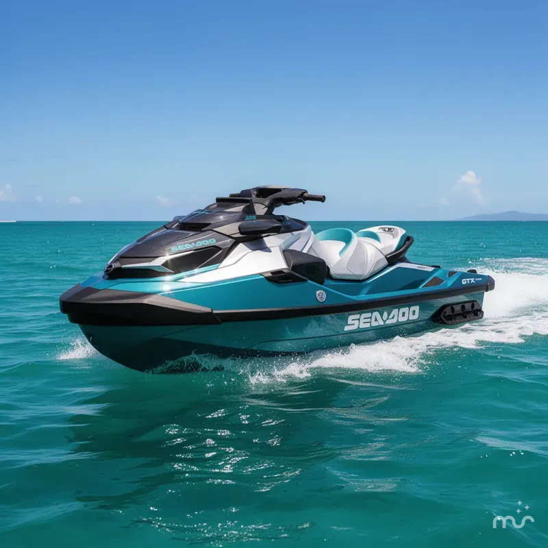 Slide: The Image of Sea-Doo GTX™ Limited 325 Teal Metallic 2025 - 3