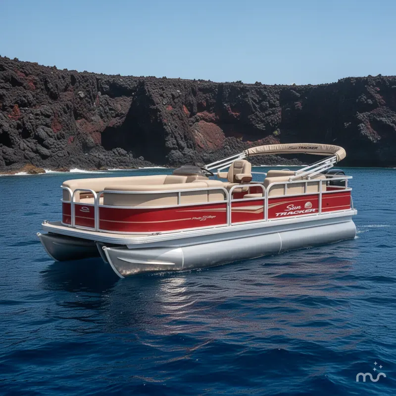 Slide: The Image of Sun Tracker PARTY BARGE 18 W/75 HP 2025 - 2