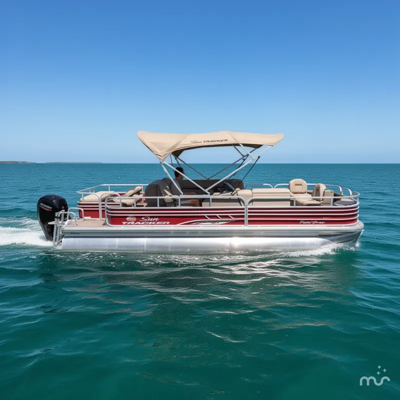 Slide: The Image of Sun Tracker Fishin' Barge 22 DLX 2021 - 0