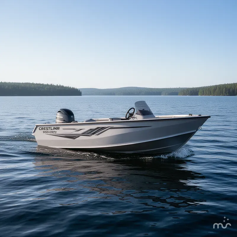 Slide: The Image of Crestliner 1650 Discovery Tiller 2025 - 2