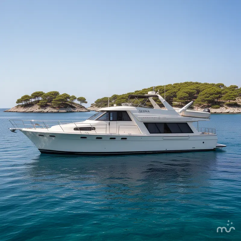 Slide: The Image of Bayliner 4788 Pilot House Motoryacht 1996 - 2