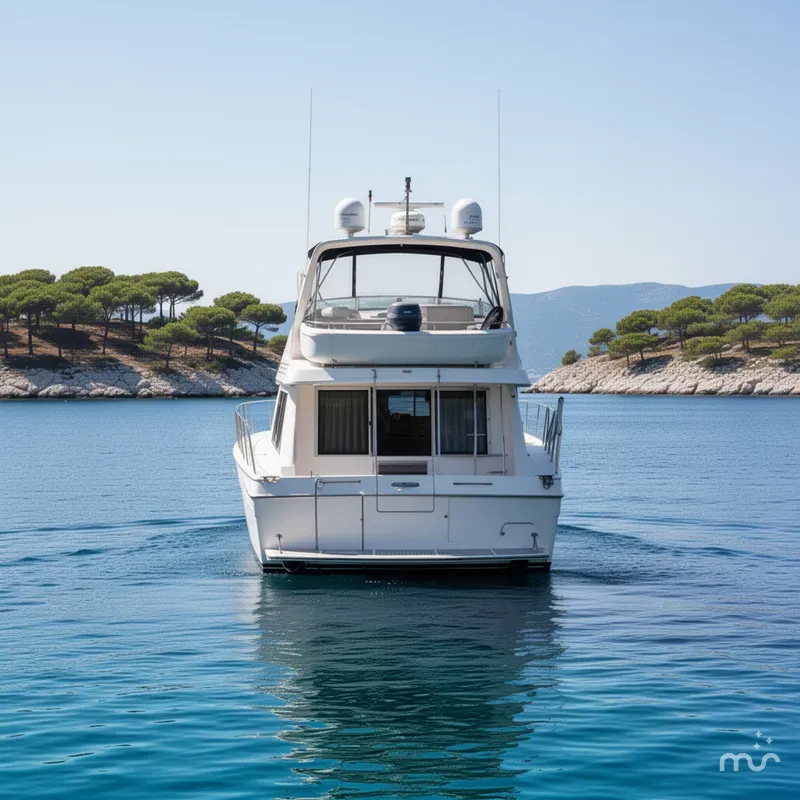 Slide: The Image of Bayliner 4788 Pilot House Motoryacht 1996 - 3