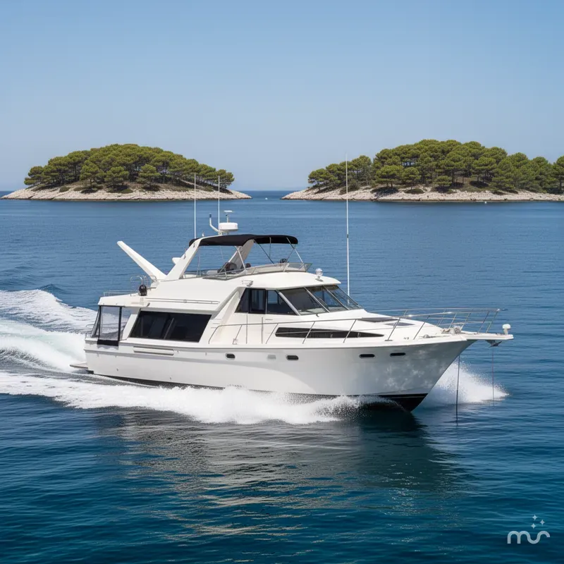 Slide: The Image of Bayliner 4788 Pilot House Motoryacht 1996 - 4