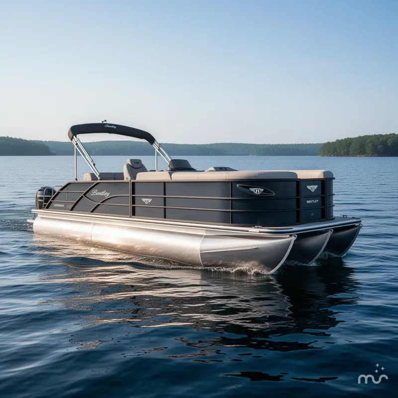 Slide: The Image of Bentley Pontoons Legacy 223 Swingback Tritoon & Honda 4-Stroke EFI 2025 - 0