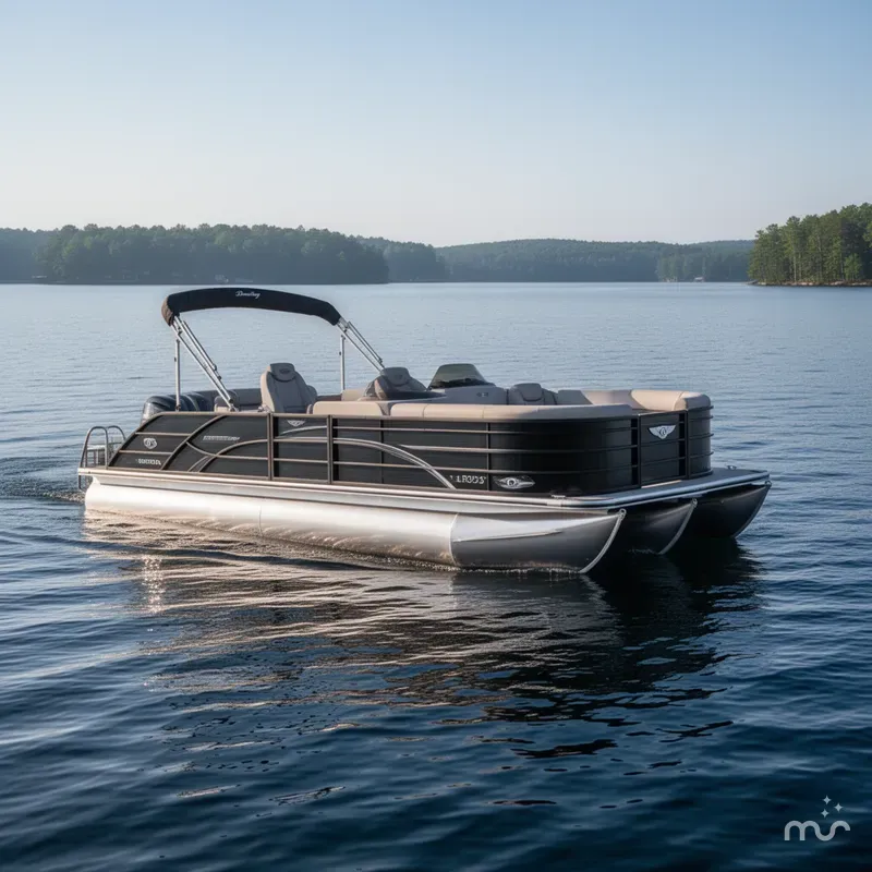 Slide: The Image of Bentley Pontoons Legacy 223 Swingback Tritoon & Honda 4-Stroke EFI 2025 - 2