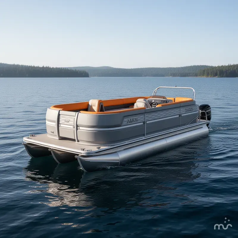 Slide: The Image of Tahoe Aura 1985 Quad Lounge & 50HP 4-Stroke EFI 2025 - 0