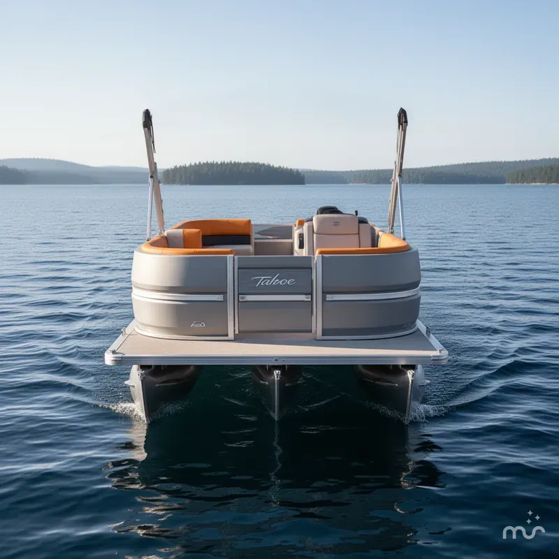 Slide: The Image of Tahoe Aura 1985 Quad Lounge & 50HP 4-Stroke EFI 2025 - 1