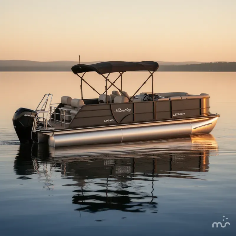 Slide: The Image of Bentley Pontoons LEGACY QSB 22' & 24' MODELS 2025 - 0