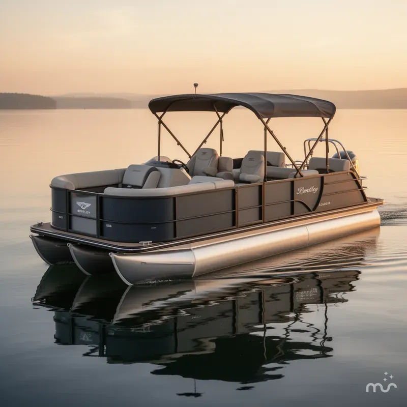 Slide: The Image of Bentley Pontoons LEGACY QSB 22' & 24' MODELS 2025 - 1
