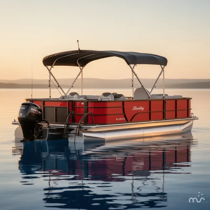 Slide: The Image of Bentley Pontoons FISH-4 POINT 20', 22' & 24' MODELS 2025 - 0