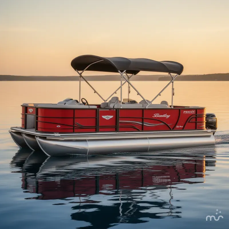 Slide: The Image of Bentley Pontoons FISH-4 POINT 20', 22' & 24' MODELS 2025 - 1