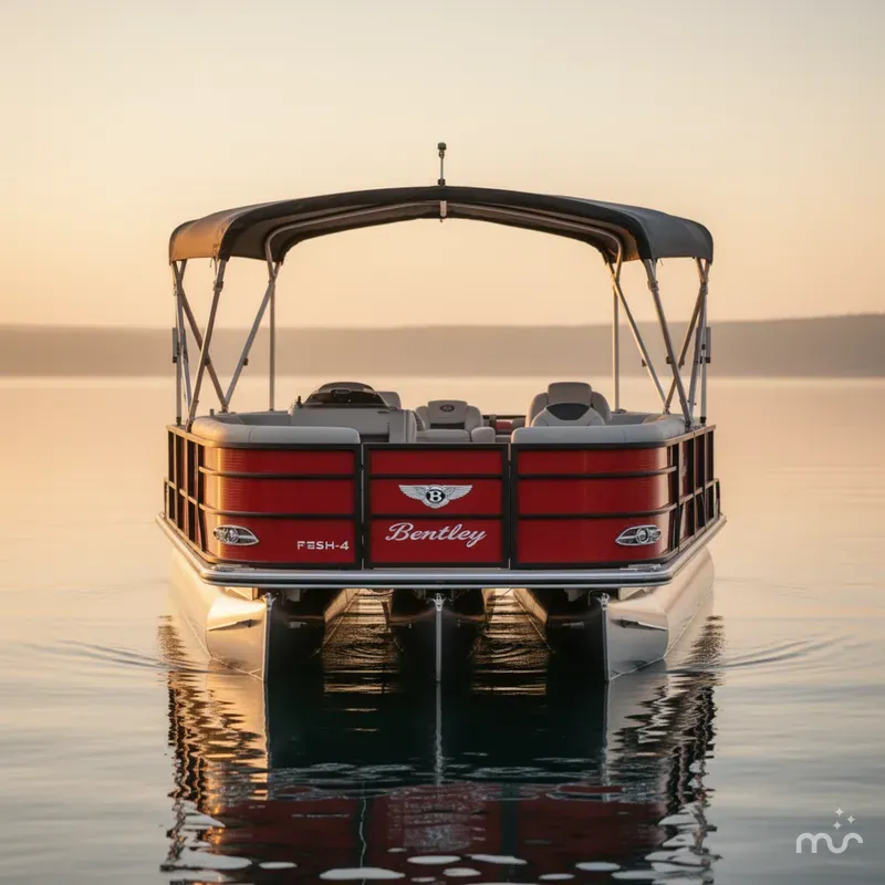 Slide: The Image of Bentley Pontoons FISH-4 POINT 20', 22' & 24' MODELS 2025 - 2
