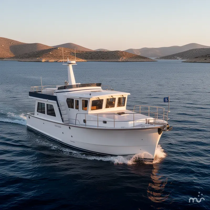 Slide: The Image of Helmsman Trawlers 43E PILOTHOUSE 2026 - 2