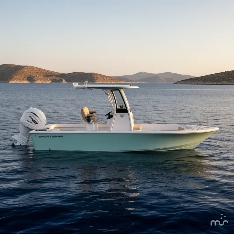 Slide: The Image of Sportsman Masters 227 Bay Boat 2026 - 2