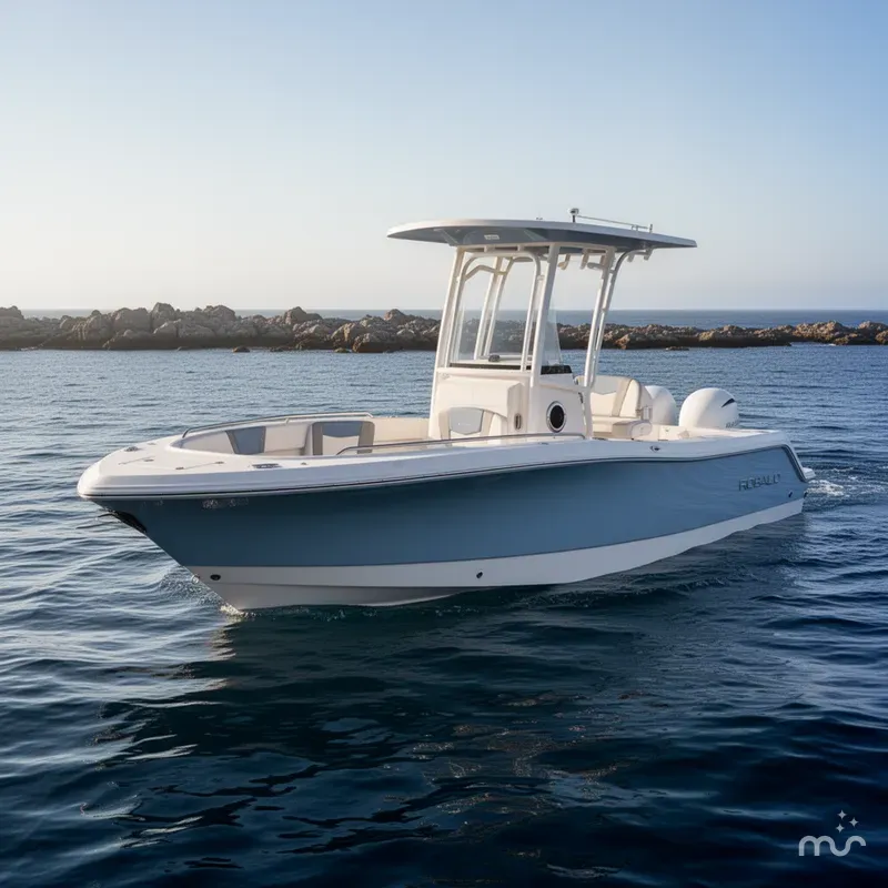 Slide: The Image of Robalo R230 Center Console 2025 - 2