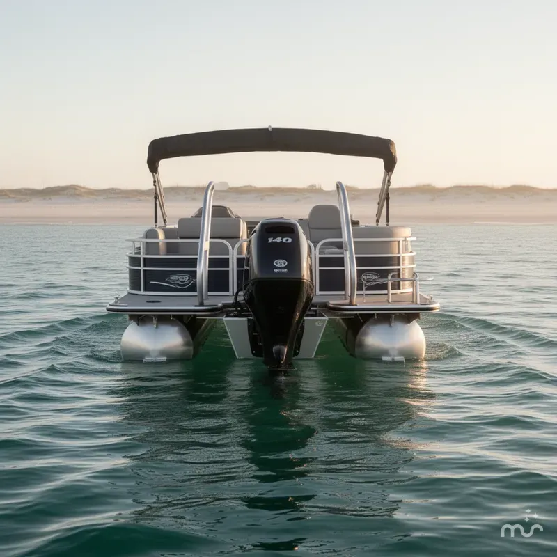 Slide: The Image of Bentley Pontoons Legacy Swingback 220 2025 - 1