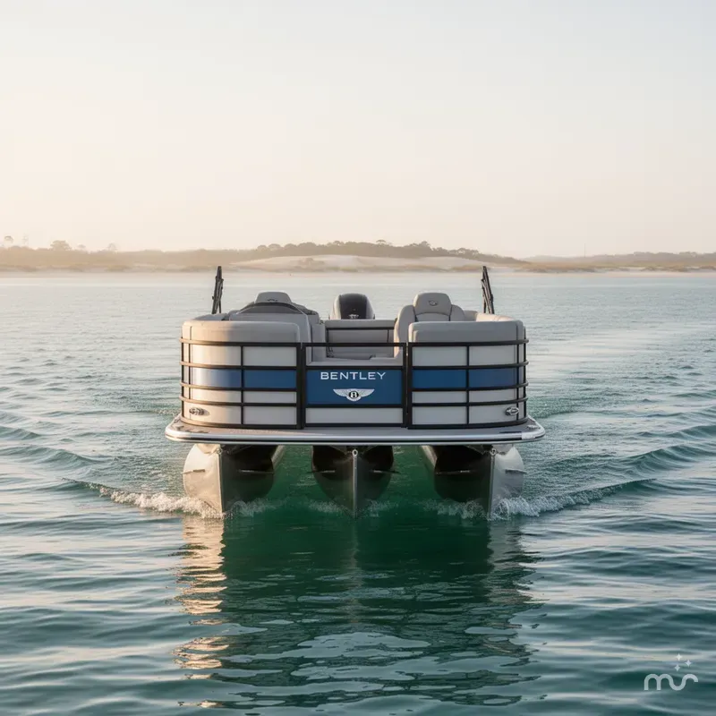 Slide: The Image of Bentley Pontoons Legacy Swingback 220 2025 - 2
