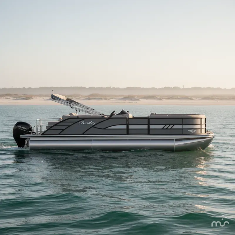 Slide: The Image of Bentley Pontoons Elite Swingback Dual Captains 253 2025 - 0