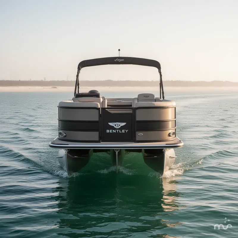 Slide: The Image of Bentley Pontoons Legacy 243 Swingback 3/4 Tube 2025 - 2