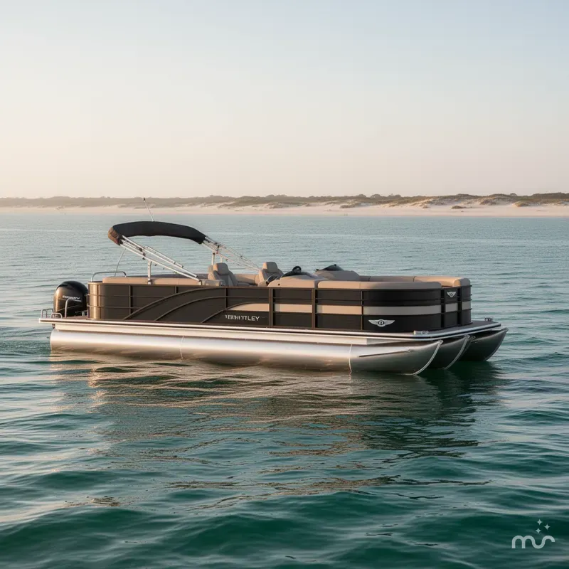 Slide: The Image of Bentley Pontoons Legacy 220 Navigator 2025 - 2