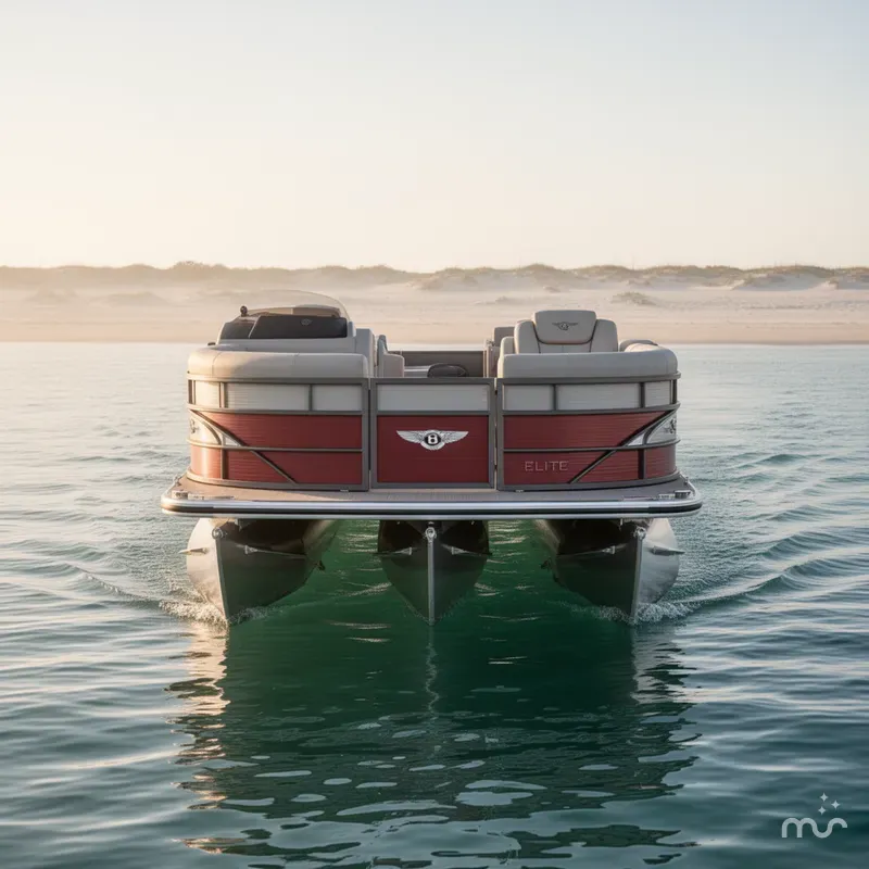 Slide: The Image of Bentley Pontoons Elite Swingback Dual Captains 223 2025 - 2