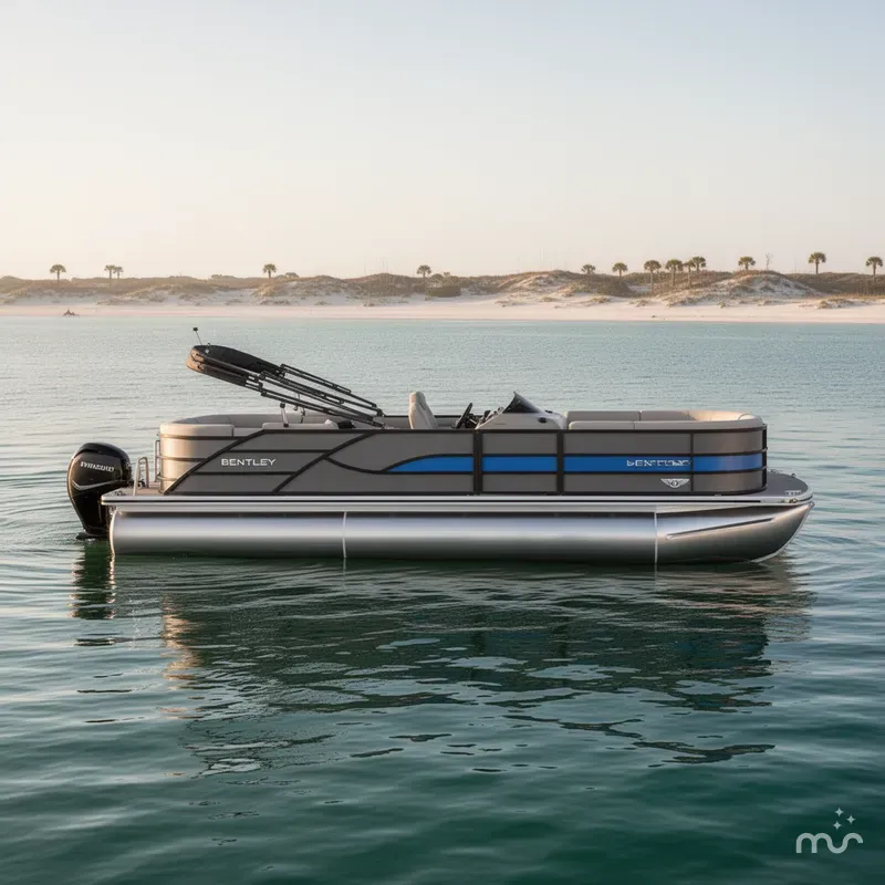Slide: The Image of Bentley Pontoons Legacy 223 Swingback 3/4 Tube 2025 - 2