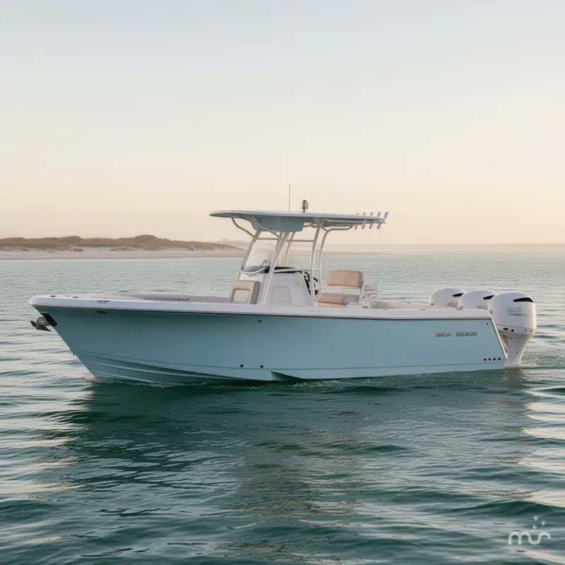Slide: The Image of Sea Born LX26 Center Console 2023 - 2