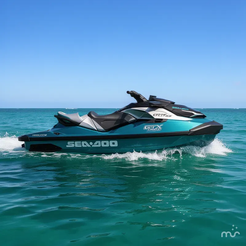 Slide: The Image of Sea-Doo GTX™ Limited 325 Teal Metallic 2025 - 0
