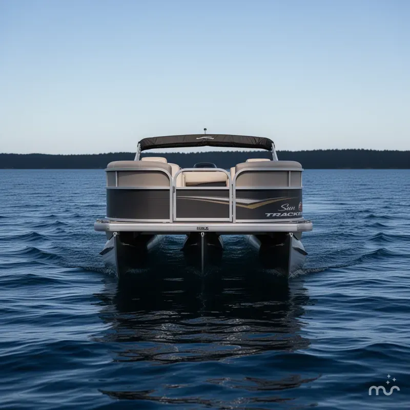Slide: The Image of Sun Tracker Party Barge 16 DLX 2025 - 1