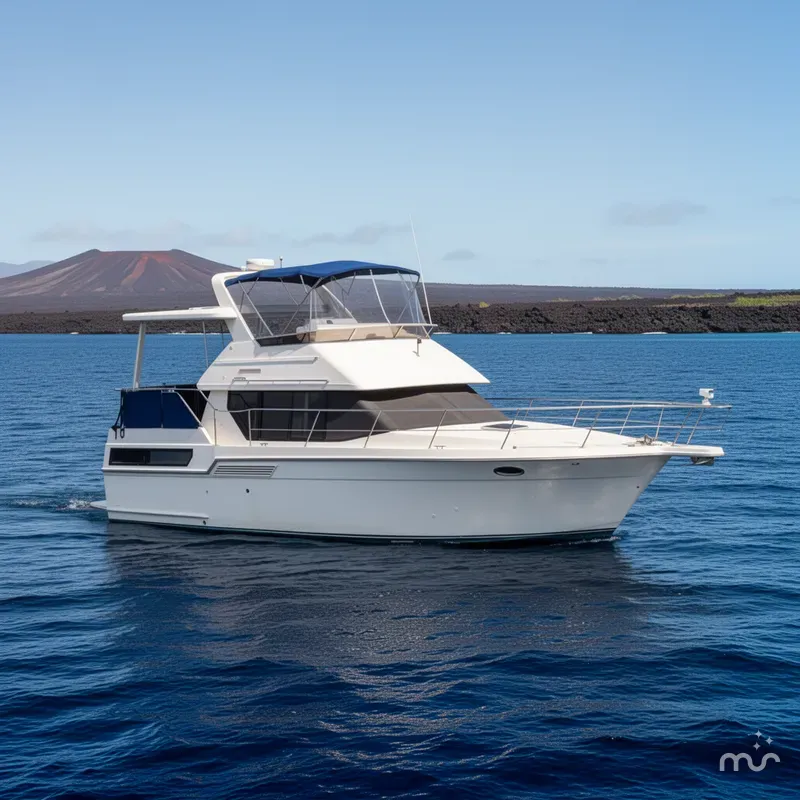 Slide: The Image of Carver Yachts 350 Aft Cabin Motor Yacht 1993 - 2