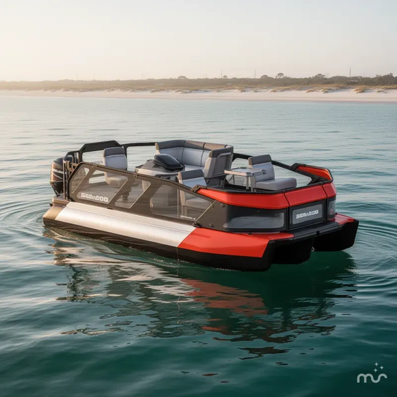 Slide: The Image of Sea-Doo Switch® 16 - 130 hp Galvanized 2024 - 2