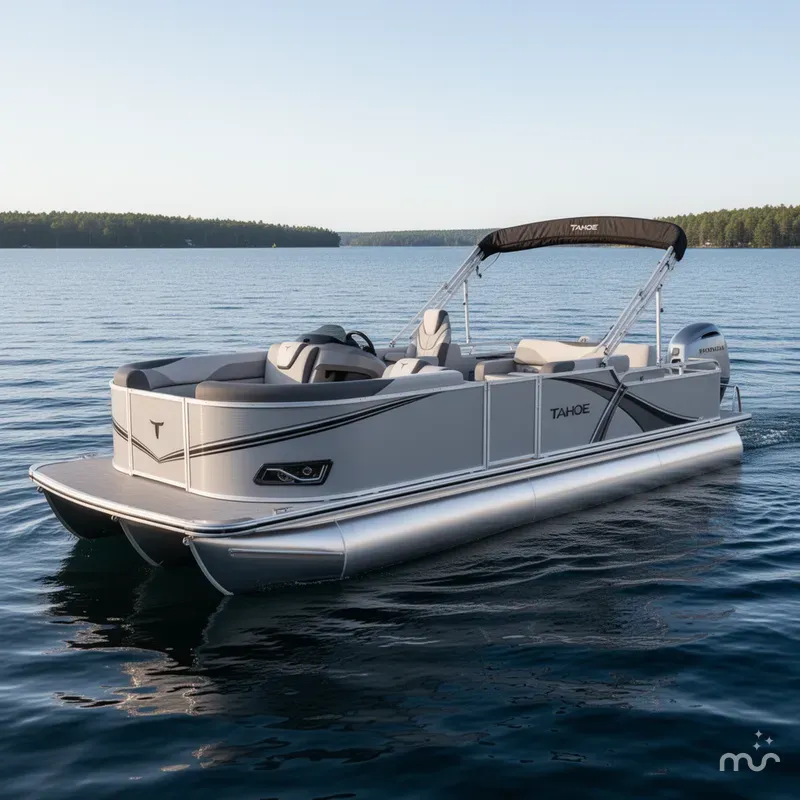 Slide: The Image of Tahoe LTZ 2385 Swingback (VRL) Pontoon & Honda 4-Stroke 2025 - 0